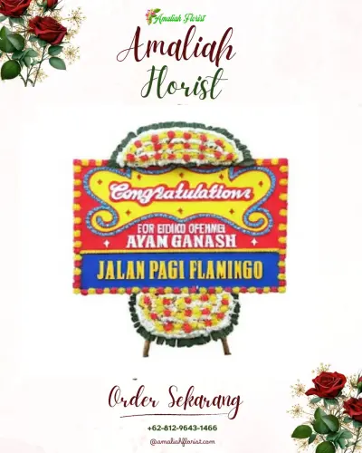 Bunga Papan Congratulation di Karangkates